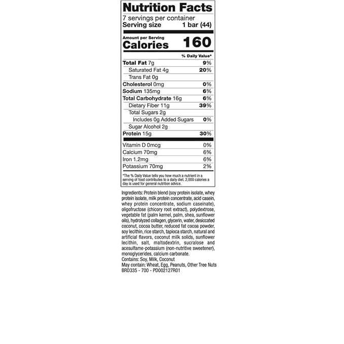 PROTIFIT - Low Calorie Coconut Crunch Protein Bar 3 Pack High Protein 15g Protein Low Carb Low Sugar Ideal Protein Compatible 7 Servings Per Box (3 Pack)