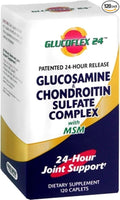 Windmill GLUCOFLEX GLUCOSAMINE &amp CHONDROITIN SULFATE with MSM 24-Hour Joint Support Dietary Supplement CAPLETS- 120 Count (Pack of 6)
