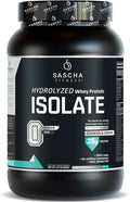 SASCHA FITNESS Hydrolyzed Whey Protein Isolate100% Grass-Fed (2 Pounds Cookies &amp Cream)