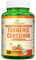 NutreeVit Pure Turmeric Curcumin - High Potency Turmeric 500mg