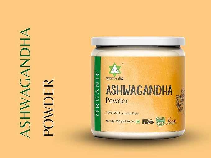 Organic Ashwagandha Root Powder | 5.29oz Reusable Jar | 100% Raw from India | Withania Somnifera - Ayurvedic Herbal Supplement Powder - Pack of 2