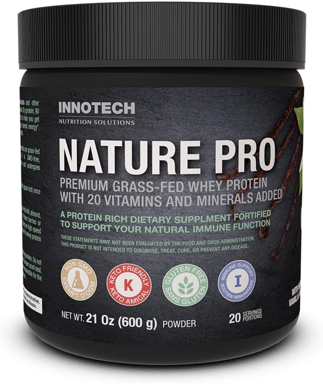 INNOTECH Nutrition: Naturepro (whey + from Grass Fed Cows) Vanilla - 600 G