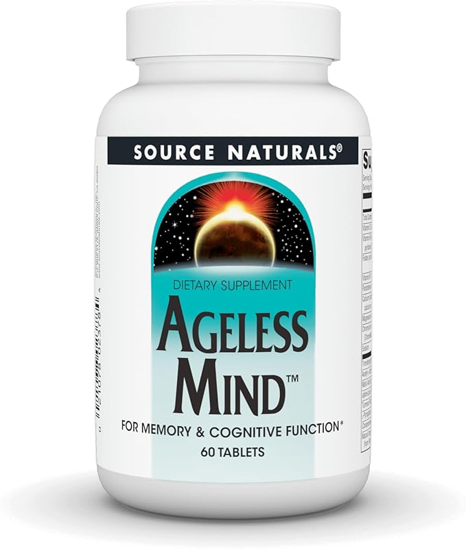 Source Naturals Ageless Mind for Memory &amp Cognitive Function* - 60 Tablets