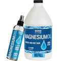 Pure Magnesium Oil Spray 8 oz &amp 64 oz (2 Item Bundle)