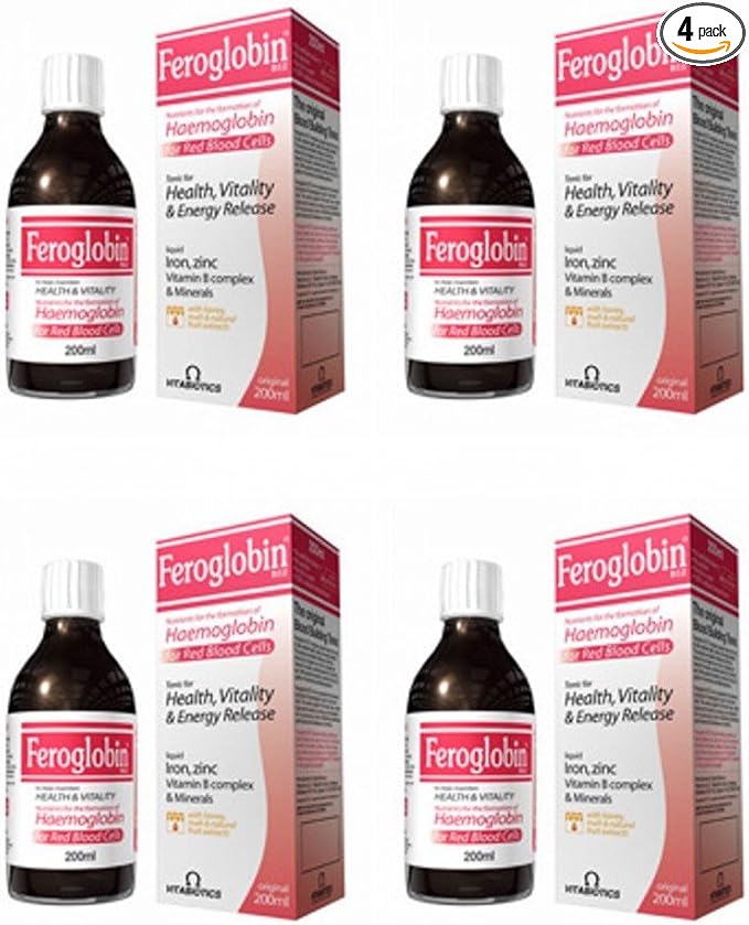 (4 Pack) - Vitabiotic - Feroglobin-b12 | 200ml | 4 Pack Bundle