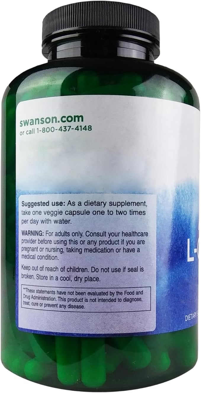 Swanson Acetyl L-CARNITINE 500MG 240 Veg Cap