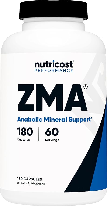 Nutricost Creatine 500 Grams Nitric Oxide 180 Capsules and ZMA 180 Capsules Bundle