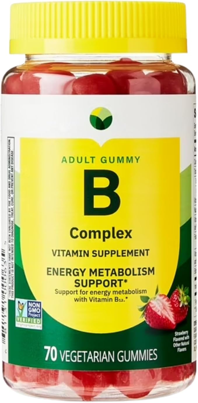 KP+ Vitamin B Complex | 70 Vegetarian Gummies | Supports Energy Metabolism &amp Nervous System Health | Strawberry Flavor | Pack of 2