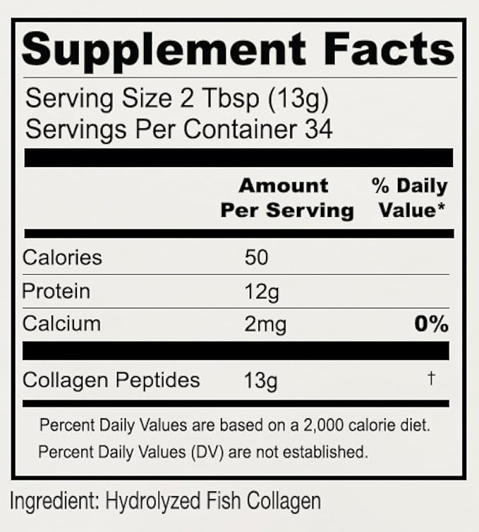 Anthony's Hydrolyzed Marine Collagen Peptides Gluten-Free Paleo and Keto Friendly Unflavored 1-Pound