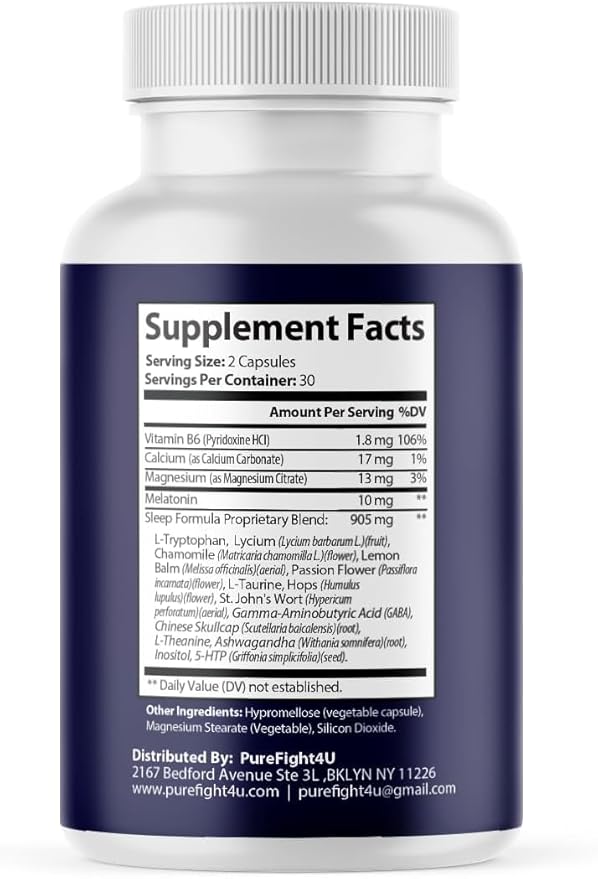 Sleep Guard Plus Promotes Relaxation &amp Restful Sleep Natural Sleep Support Supplement | Dietary Supplement - 12 Bottles