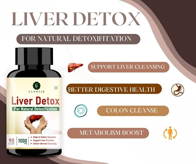 Viva Liver Detox Supplement Ayurvedic 1000mg with Milk Thistle for Liver Cleanse Metabolism Boost and Digestion Support - 90 Capsules