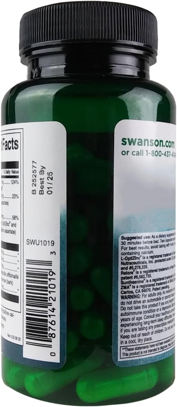 Swanson Sleep FRM W/L-THEANINE&ampMELATONIN 60C