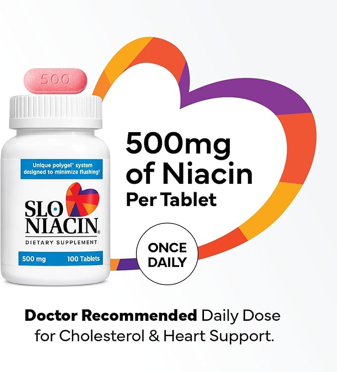 Slo-Niacin 500 mg Tablets 200 Tablets