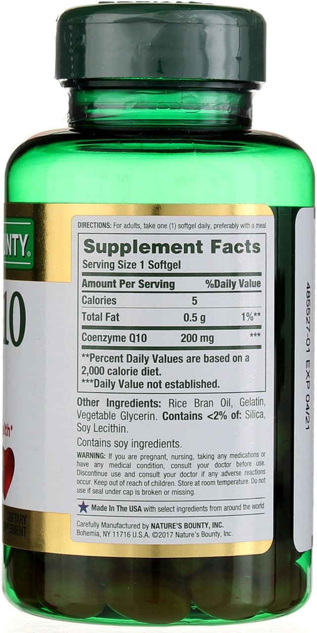Nature's Bounty CoQ10 200 mg Q-Sorb Softgels 80 ct