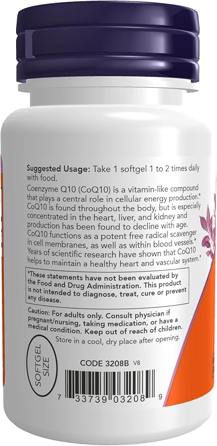 CoQ10 100 mg 50 Sgels by Now Foods (Pack of 3)