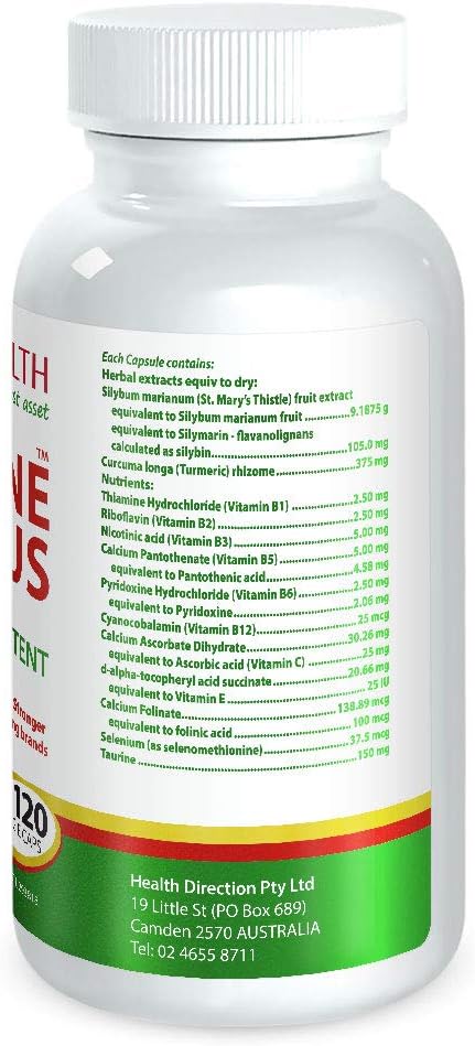 Cabot Health LivaTone Plus with Turmeric 120 Capsules