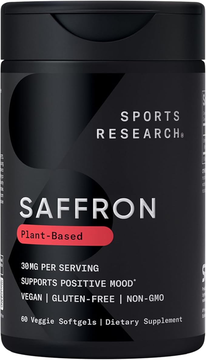 Sports Research® Sleep Pack - Pure Saffron Supplement 30 mg + Sleep Complex- Melatonin-Free + Ashwagandha Softgels