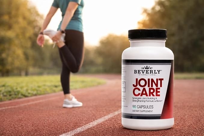 Beverly International Joint Care 90 Capsules. All Over Joint Support. 3-Stage Formula with Glucosamine Chondroitin MSM Hyaluronic Acid. Supports Joint Comfort Mobility &amp Active Lifestyles.