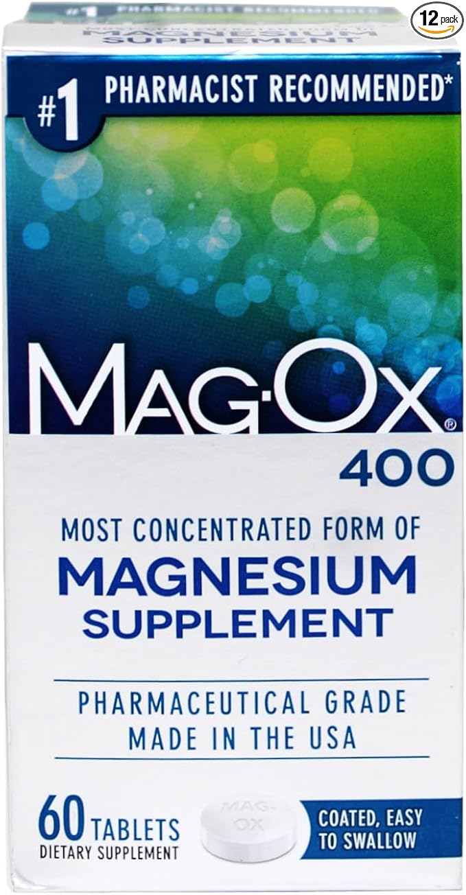 Mag-Ox 400 Magnesium Tablets 60 Each (Pack of 12)