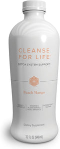Isagenix Cleanse for Life - Detox System Support with Vitamins &amp Minerals - Support Healthy Metabolism with Antioxidant Supplement - Gluten &amp Soy Free Cleanse Drink - Peach Mango 32 Oz