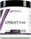 Cutler Nutrition Pure Creatine Monohydrate - 5g Per Serving 50 Servings - Premium Muscle Builder Enhances Strength Performance &amp Recovery - Unflavored for Easy Mixing