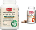 Jarrow Formulas Saccharomyces Boulardii Probiotics + MOS 5 Billion CFU Probiotic Yeast Formulas Lactoferrin 250 mg - Immune-Supporting Glycoprotein