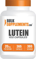 BulkSupplements.com Lutein Capsules - Eye Vitamins Antioxidant Source - Gluten Free 1 Capsule per Serving 20mg Serving 365 Count (Pack of 1)