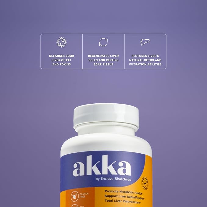 AKKA Premium Liver Cleanse Detox &amp Repair Superbiotic - Supports Liver Health &amp Function Boosts Energy Digestion &amp Metabolism with Bioavailable Pasteurized Akkermansia Non-GMO Gluten-F
