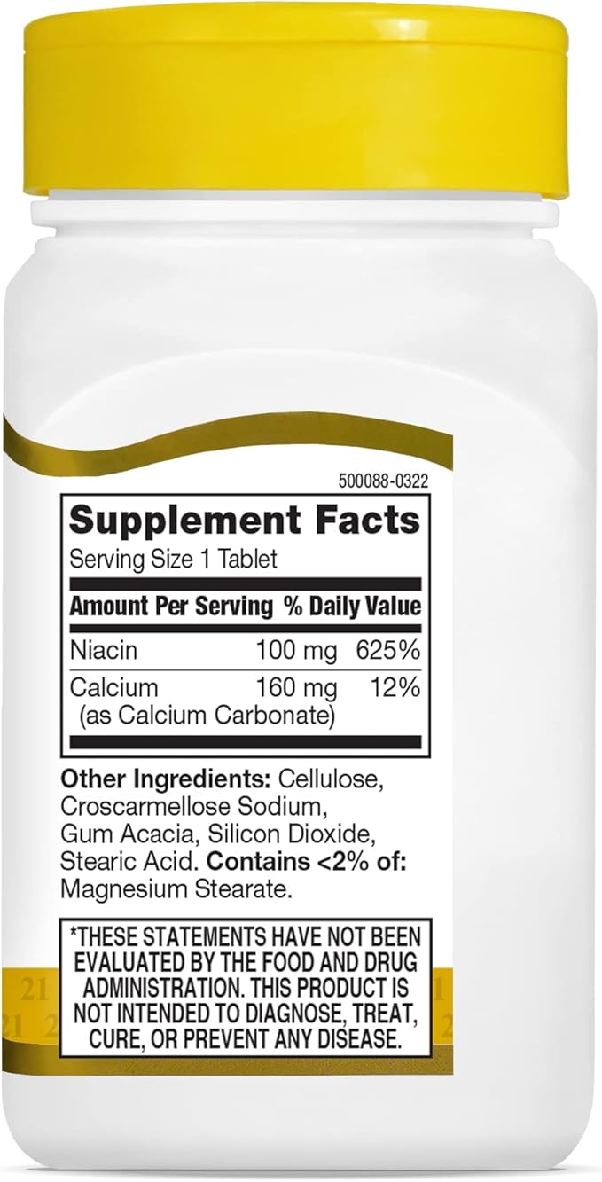 21st Century Niacin 100 Mg Tablets 110 Count (Pack of 3)