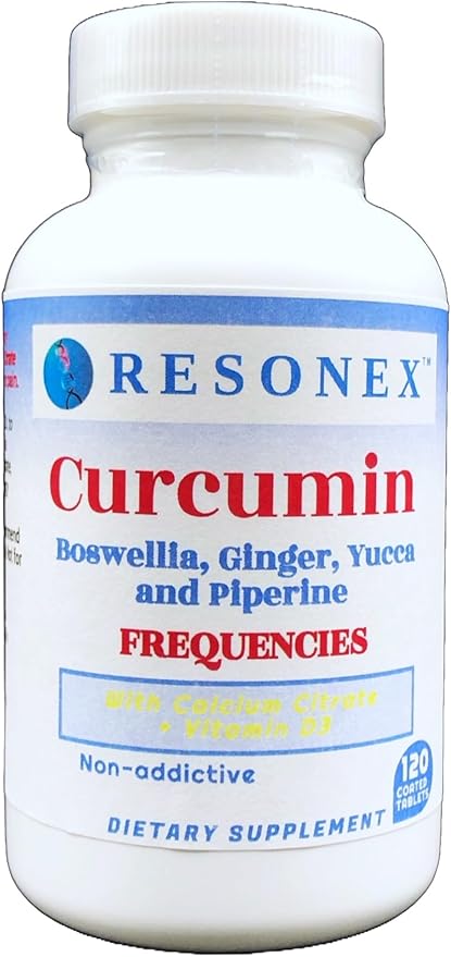 Curcumin Boswellia Ginger Yucca Piperine Frequencies- 120 Tablets