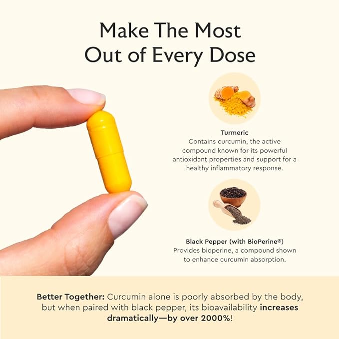 Alaya Naturals Turmeric Curcumin Supplement with BioPerine – 750mg Per Serving 95% Curcumin Extract Turmeric Capsules for Joint Comfort Mobility &amp Absorption – Non-GMO Vegan Lab Tested