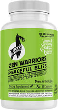 Zen Warriors Peaceful Bliss - Adaptogenic &amp Nootropic Daily Ritual with Ashwagandha Rhodiola GABA Magnesium L-Theanine | Calm Clarity &amp Focus | Vegan Non-GMO 60 Capsules