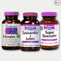 Bluebonnet Nutrition – B-Complex100 100 Capsules + Quercetin Vitamin C 90 Caps + Zeaxanthin Plus Lutein for The Vision 60 Softgels (3 Units Total)