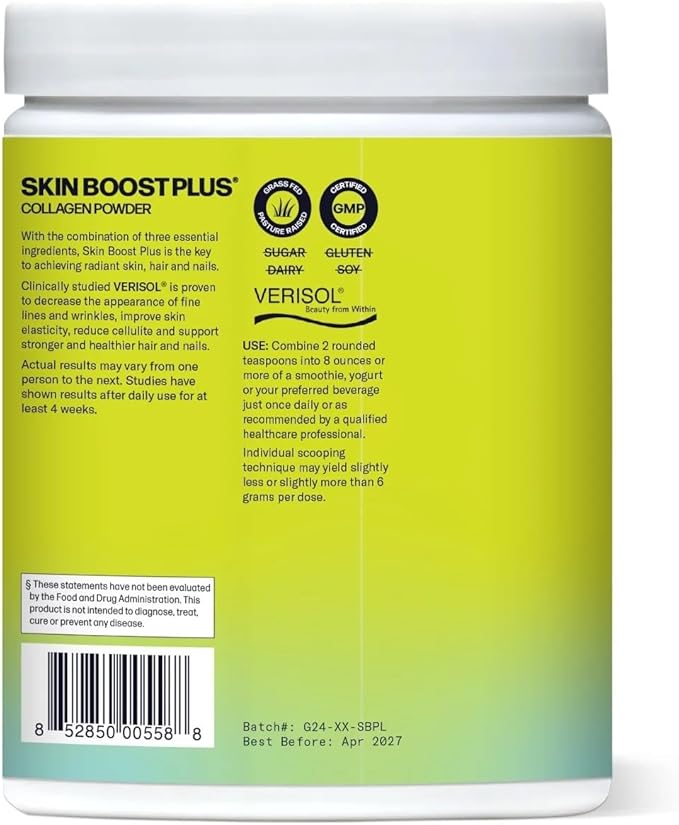 Sparkle Wellness Skin Boost Plus (No Flavor) [50-Serves] &amp Joint Boost (No Flavor) [30-Serves] | Collagen with VERISOL FORTIGEL &amp TENDOFORTE to Improve Skin Hair &amp Nail Health &amp Supp