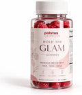 Lazra POLSTUS Hair Skin and Nail Gummies - Contains Biotin Collagen and Zinc - Passion Fruit Flavor - 60 Gummies - Suitable for Both Men and Women Repairs Damaged Skin