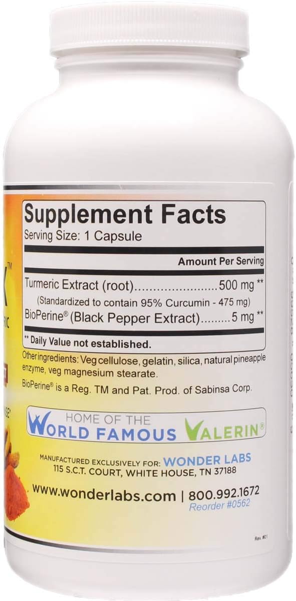 Maximum Strength Turmeric wit BioPerine - 95% Curcumin Extract Formulated for Maximum Absorbsion (300)