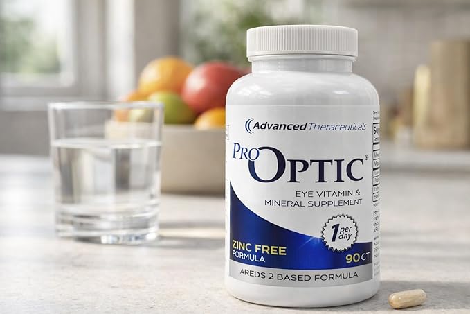 PRO-Optic Traditional (ZINC Free) AREDS 2 Formula - One Capsule Per Day / 90 Capsules / 3 Month Supply