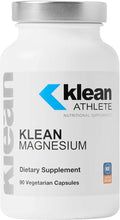 Klean ATHLETE Klean Magnesium | Supports Ability to Produce and Utilize Energy (ATP) Contract and Relax Muscles and Improves Recovery Time* | NSF Certified for Sport | 90 Vegetarian Capsules