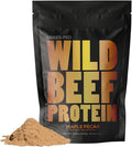Wild Grass Fed Beef Protein Powder with Beef Organs Complex - Sugar Free Protein Shake - Low Carb &amp Calories - Keto/Paleo/Carnivore Friendly - Whey/Bloating/Lactose Free - Maple Pecan 10oz