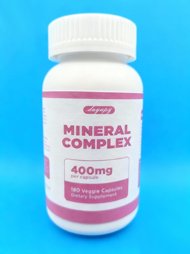 Mineral Nutritional Supplements 400mg Highly Absorbable Gentle on Stomach Supports Muscle Relaxation &amp Daily Wellness 180 Capsules