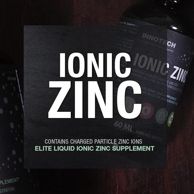 Innotech Nutrition Liquid Ionic Zinc Immune Function &amp Skin Health Support High Absorption Zinc Gluconate &amp Ascorbate 60 ml