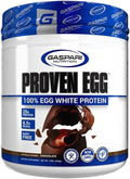 Gaspari Nutrition Proven Egg 100% Egg White Protein 25g Protein Keto Friendly Dairy and Lactose Free Soy Free (1lb Chocolate)