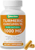 Turmeric Curcumin Supplement Pure Turmeric Curcumin with 95% Curcuminoids 1000mgNon-GMO120 Capsules (1PCS)