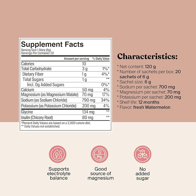 SAVVY Bone Broth Power Vanilla Protein Powder 22g Protein 12g Collagen &amp Recharge Electrolyte Powder Sugar Free Hydration Drink with Sodium Magnesium Potassium Glycine Watermelon Flavor