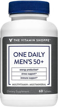 The Vitamin Shoppe Once e Daily Men's 50+ Multivitamin |Multi-Mineral | Antioxidant Supplement |Supports Energy Production Vision and Immune Health (60 Tablets)