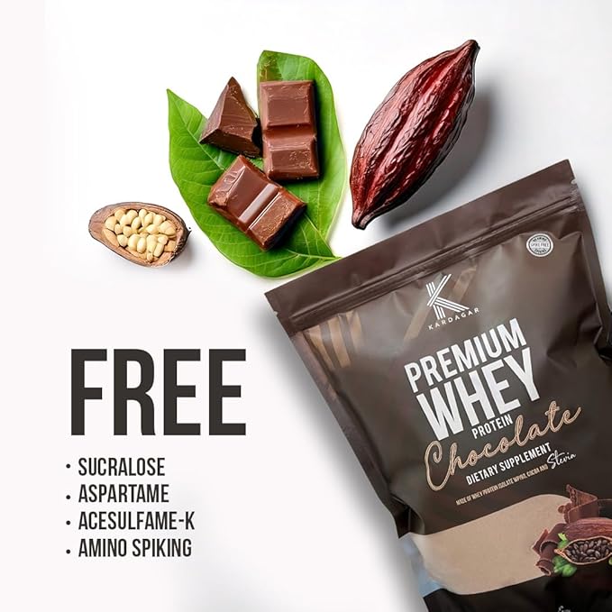 KARDAGAR Premium Whey Protein | Chocolate | Whey Protein Isolate | 33 Servings | 2.2 LBS