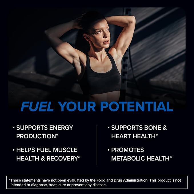 Designs for Sport Magnesium Glycinate - Magnesium Supplement to Support ATP Energy Muscle Recovery Bone Health &amp Heart Health - NSF Certified for Sport (120 Capsules)