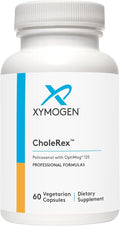 XYMOGEN CholeRex - Policosanol with Magnesium Chelates - Blood Lipid &amp Cardiovascular Support - Vegan &amp Gluten-Free - 60 Capsules