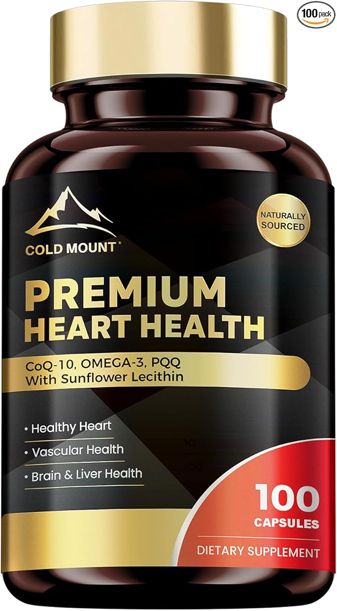 CoQ10 Supplement – Antioxidant &amp Cellular Energy Support – 100 Capsules