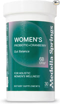 Women Probiotics w/ Prebiotics &amp Cranberry - Probiotics for Vaginigal Health 6 Billion CFU 4-Strain (Including Bifidobacterium Longum &amp Lactis) Prebiotic Probiotic for Vaginal Health